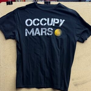 Gray SpaceX Logo T-Shirt